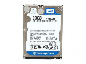 HDD за лаптоп 320GB WD Blue 5400 8MB WD3200BPVT SATA (втора употреба)